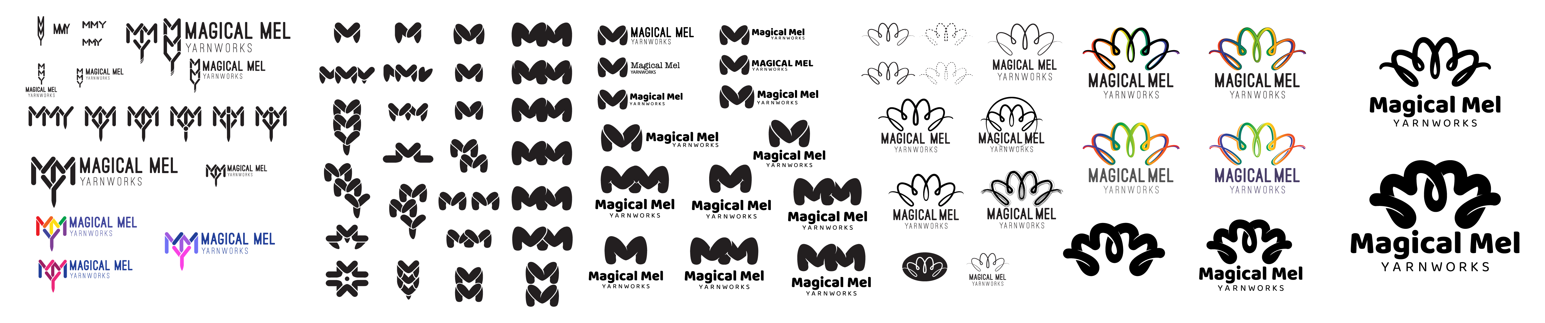 Design exploration for the Six Actual mark and typography